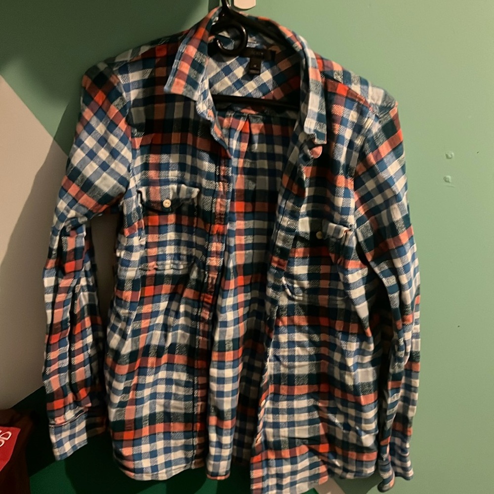 Jcrew plaid cotton button up